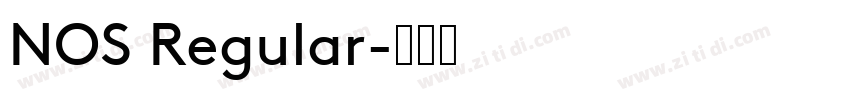NOS Regular字体转换